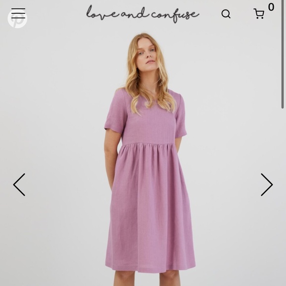 Love and Confuse Dresses & Skirts - Love and Confuse: Linen Lavender Medium Dress